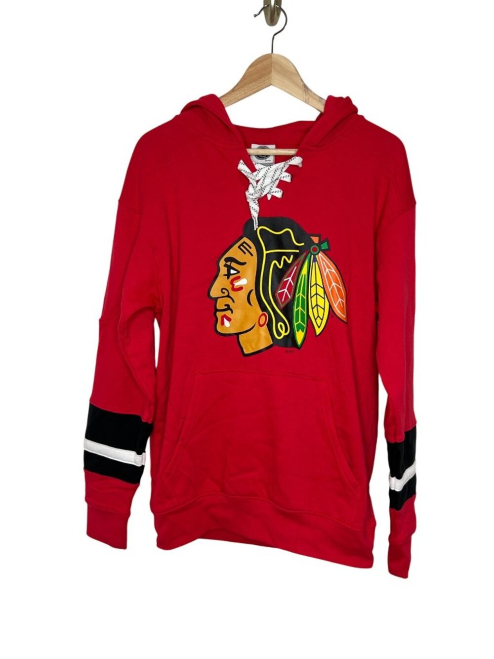 NEW Chicago Blackhawks Men's Small Lace-Up Hoodie NHL, MSRP $50